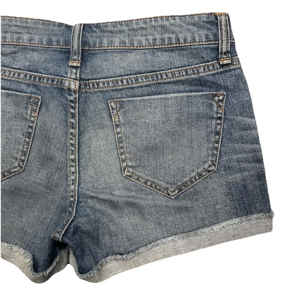 London Jeans Shorts Womens 4 Cuffed Blue Denim Measures W29 Inseam 3 - Picture 6 of 7